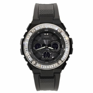 G-SHOCK ブラック GST w300 G-Steel ブラック バケットCZダイヤ（キュービックジルコニア）Gスチール Kronic 時計 カスタムベゼル 18K BL