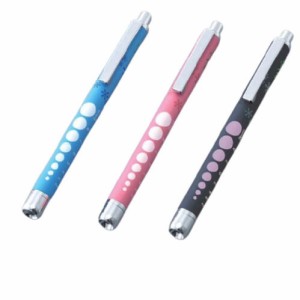  ラバー調　ソフトLEDペンライト　ロングタイプ　ノック式　3色展開　 医療用　ペンライト　ナース　メディカル　ペンライト