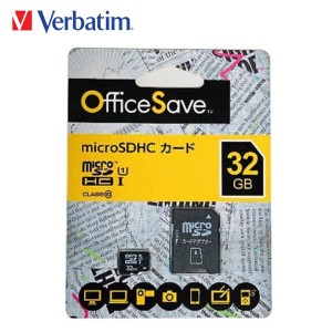 Verbatim micro SDHCカード 32GB UHS-I SDカード   メモリーカード OSMSD32G バーベイタム (1C)