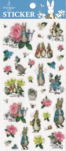 【送料無料】PETER RABBIT　ピーターラビット　ステッカー　ローズ　 H200*W89mm EPR041