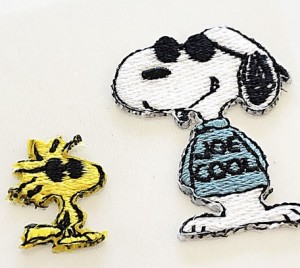 【送料無料】PEANUTS SNOOPY スヌーピー　アップリケデコステッカー　スヌーピー／Joe　Cool アイロン シール ステッカー スマホやノート