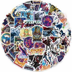 【送料無料】マイティ　ソー　ステッカー　Thor マーベル ディズニー ウォールスッテッカー 壁紙シール wallsticker disney 3〜6cm*50枚