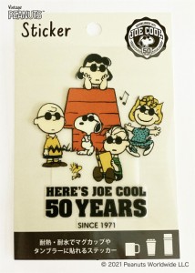 【送料無料】スヌーピー ウッドストック ピーナッツ PEANUTS SNOOPY&FRIENDS 50th ステッカー Joe Cool ジョイクール 耐熱耐水ステッカー