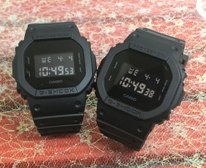 恋人たちのGショック ペアウオッチ G-SHOCK BABY-G  ペア腕時計 カシオ 2本セット  DW-5600BB-1JF デジタル  ラッピング無料   ペアウオ