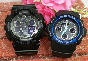 恋人たちのGショック ペアウオッチ Gショック ペア G-SHOCK BABY-G  ペア腕時計 カシオ 2本セット GA-100CF-1AJF AW-591-2AJF  ラッピン