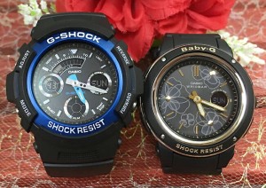 恋人たちのGショック ペアウオッチ  G-SHOCK BABY-G  ペア腕時計 カシオ 2本セット  gショック ベビーg アナデジ AW-591-2AJF BGA-150FL-