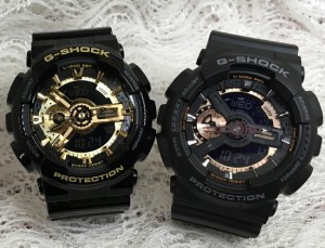 恋人たちのGショック ペアウオッチ  G-SHOCK GSHOCK ジーショック カシオメンズ レディース  双子コーデ GA-110RG-1AJF GA-110GB-1AJF ア