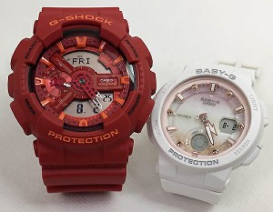 恋人たちのGショックペアウオッチ G-SHOCK BABY-G  ペア腕時計 カシオ 2本セット アナデジ GA-110AC-4AJFBGA-250-7A2JFスマート ラッピン