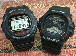 好きだよ恋人たちのGショックペアウォッチG-SHOCK BABY-G  DW5700の復刻版 ペア腕時計 カシオ 復刻モデル同士のペアウオッチ　2本セット 
