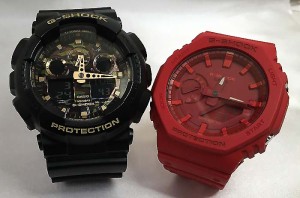 恋人たちのGショックペアウオッチ G-SHOCK BABY-G ペア腕時計 カシオ 2本セット  アナデジ GA-100CF-1A9JF GA-2100-4AJF お揃い ラッピン