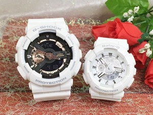 恋人たちのGショック ペアウオッチ G-SHOCK BABY-G ペア腕時計 カシオ 2本セット GA-110RG-7AJF BA-110-7A3JF アナデジ お揃い 人気 ラッ