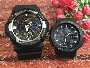 恋人たちのGショックペア G-SHOCK BABY-G ペアウォッチ ペア腕時計 カシオ 2本セット  アナデジ GA-200-1AJF BGA-250-1AJF お揃い プレゼ