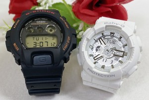 恋人たちのGショック ペアウオッチ G-SHOCK BABY-G ペア腕時計 カシオ 2本セット  DW-6900B-9 BA-110-7A3JF プレゼント ギフト ラッピン