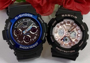 恋人たちのGショック ペアウオッチ Gショック ペア G-SHOCK BABY-G ペア腕時計 カシオ 2本セット アナデジ AW-591-2AJF BA-130-1A4JF  ラ