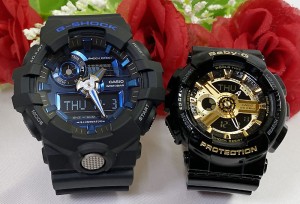 恋人たちのGショック ペアウオッチ G-SHOCK BABY-G  ペア腕時計 カシオ 2本セット  GA-710-1A2JF BA-110-1AJF  お揃い  ラッピング無料  