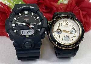 恋人たちのGショックペアウォッチ G-SHOCK BABY-G ペア腕時計 カシオ 2本セット  アナデジ GA-800-1AJF BGA-151EF-1BJF お揃い プレゼン