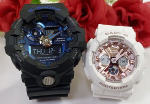 恋人たちのGショックペアウォッチ G-SHOCK BABY-G ペア腕時計 カシオ 2本セット  アナデジ GA-710-1A2JF BA-130-7A1JF お揃い    ラッピ