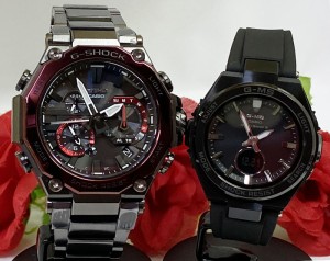 恋人たちのGショックペア G-SHOCK BABY-G ペアウォッチ ペア腕時計 カシオ 2本セット gショック 電波ソーラー MTG-B2000BD-1A4JF MSG-W20