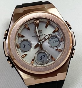 BABY-G カシオ 腕時計 ベビージー 電波ソーラーMSG-W600G-1AJF レディース ソーラー電波プレゼント腕時計   ラッピング無料  ブラック 黒