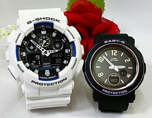 恋人たちのGショック ペアウオッチ G-SHOCK BABY-G  ペア腕時計 カシオ 2本セット アナデジ 電池式 GA-100B-7AJF BGA-290DR-1AJF  ラッピ