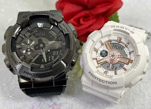 恋人たちのGショック ペアウオッチ G-SHOCK BABY-G  カシオ 2本セット  GM-110BB-1AJFBA-110XRG-7AJF  プレゼント  ラッピング無料 メッ