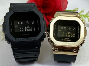 電池式 恋人たちのGショック ペアウオッチ G-SHOCK BABY-G  ペア腕時計 カシオ 2本セット  DW-5600BB-1JF GM-S5600GB-1JF デジタル   ラ