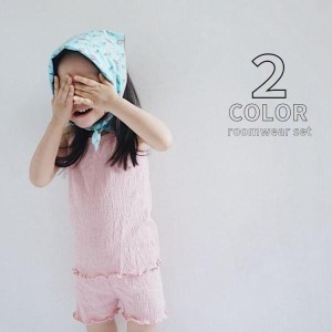 キャミソール ショートパンツ 2点セット 上下セット セット パジャマ ルームウエア 子供服 キッズ服 女の子 キャミ 短パン ホットパンツ