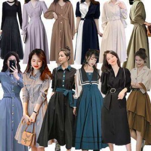 新入荷  限定セール  ワンピース韓国ファッションシンロングワンピースドレス