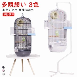 バードケージ 鳥かご 鳥小屋 多頭飼い 高さ70cm 直径34cm 鳥ケージ バードパレス 止まり木 鳥カゴ かご 鳥 小鳥 ゲージ セキセイインコ