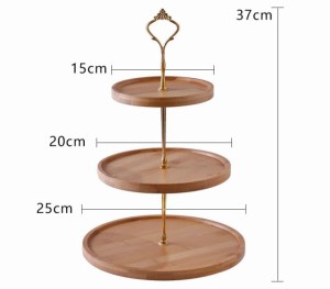 ケーキスタンド 竹製 ディスプレイ カフェ 製菓 キッチン ウッドケーキスタンド 菓子皿 2段 3段 デザートスタンド アフタヌーンティー パ