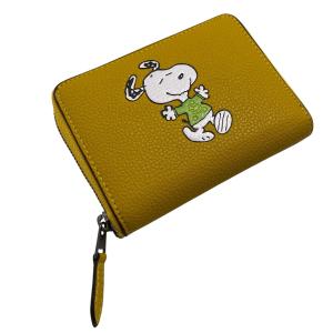 COACH コーチ小銭入れ財布カードケース スヌーピーイエロー黄色 COACH コーチ小銭入れ財布カードケース スヌーピーイエロー黄色