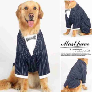 【2024新作】犬の服 大型犬用タキシード ドレス 犬 服 犬洋服 シャツ 【犬の服】【犬洋服】