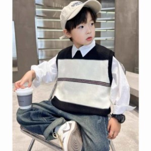 ベスト ニットベスト 男の子 ニット 春秋冬 キッズ 子供服 こども服 ケーブル編み トップス おしゃれ 入園式 卒業式 発表会 披露宴120　1