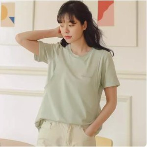 マタニティ Tシャツ 授乳服 マタニティウェア お出かけ 半袖 ロング 授乳口付き 胸フリル おしゃれ 可愛い産前 産後