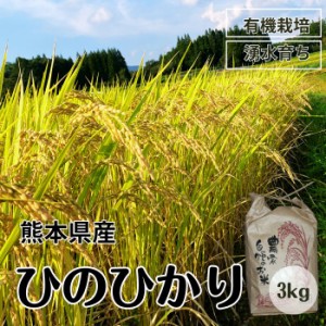 米 ひのひかり 送料無料 有機栽培米 農家直送 令和5年新米 3kg 