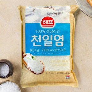 [ヘピョ] 天日塩 食塩 / 3kg 韓国塩 キムチ用 韓国調味料 韓国食材