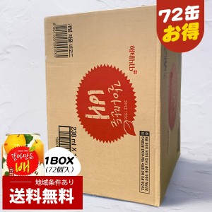 [ヘテ] おろし梨ジュース (ボンボン) /1BOX(6小BOX=238ml×72缶) 果実ジュース フルーツジュース 梨ジュース 缶ジュース 箱買い 詰め合わ