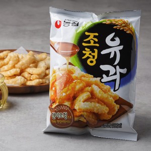 [農心] ジョチョンユガ 米水飴油菓 / 80g　スナック 韓国せんべい