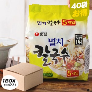 [農心] イワシカルクッス / BOX(98g×40個入り)　韓国ラーメン 煮干しカルグクス 袋ラーメン 箱売り