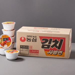 [農心] キムチカップラーメン キムチ カップ麺 日本版 / 1BOX(24個入） ノンシム　韓国らーめん キムチラーメン キムチサバル麺 カップ