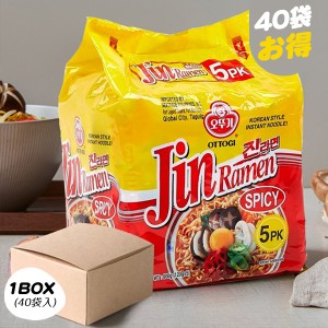 [オットギ] ジンラーメン スパイシー/ BOX(120g×40個入り) 韓国ラーメン インスタントラーメン 箱売り