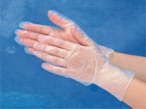 送料無料 FT PVC手袋 No.120 S M L 100枚入 粉なし 使い捨て手袋 パウダーフリー 丈夫 感染症 コロナ対策 除菌 衛生 クリーン作業