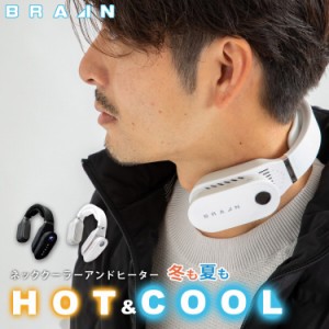 BRAIN ブレイン 充電式 ネッククーラー ＆ ヒーター BR-781【猛暑対策 熱中症対策 夏 涼しい 冷感 冷却 クーラー 瞬間冷却】