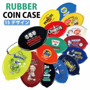 【メール便対応】ラバー コインケース coincase-2 キャラクター コンパクト 15種類【アメリカン雑貨 ラバーキーホルダー 小銭入れ ユニセ