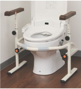 介護用品 洋式トイレ用スライド手すり ステンレス PN-L53001 トイレ用手すり