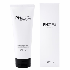 SAMU（サミュ）PHセンシティブ ジェルフォーム（150ml）肌バランス 保湿 PH フェイスウォッシュ ヒアルロン酸 ツボクサ 正規品 洗顔 スキ