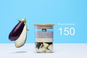 【新商品】Picklestone150 次世代漬物石 ガラス製ポット ご家庭で気軽にお漬物 食材を入れて塩を振るだけ 冷蔵庫のポケットにぴったり 合