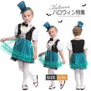 ハロウィン 衣装 子供 キッズ 女の子 女王 巫女服 コスチューム 子供用 ワンピース＋髪飾り かわいい 可愛い おしゃれ  レース ハロウィ