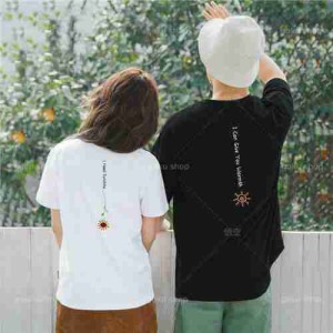 ペアルック tシャツ 可愛い ペアルックプル トップス 大きい サイズ t シャツ ペア カップル 服 おしゃれ カップル ペア tシャツ おすす