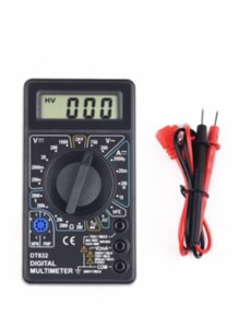 小型 デジタル マルチ テスター 日本語説明書付き 電流 電圧 抵抗 計測 測定器 コンパクト デジタルテスター DT-832